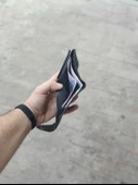 Papel Model Unisex Vegan Deri Bozuk Para Bölmeli Cüzdan SİYAH - 5