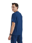 ZAZEL- Erkek Likralı Lacivert Üniforma Üst thumbnail 3