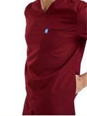 ZAZEL- Erkek Likralı Bordo Üniforma Üst thumbnail 3