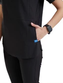 CROCUS- Kadın Likralı Siyah Üniforma Üst thumbnail 4