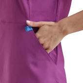 FREESIA- Kadın Likralı Pembe Üniforma Üst thumbnail 3