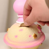 Kawaii Sanrio My Melody Satürn Yanıp Sönen Renk Değiştiren Gece Lambası Kumbara - 3