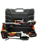 Germany Style GRM99880VFX 3lü Set 2-26 Şarjlı Kırıcı -Şarjlı Taşlama-13mm -Şarjlı Somun Sıkma - 3