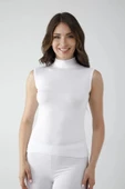 Vivaldi Kadın Beyaz Sıfır Kol Balıkçı Body 350 thumbnail 1