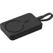 Baseus Mgsafe Mini 30W 10.000 Mah Type-C Kablolu Kablosuz Şarjlı Powerbank Siyah - 3