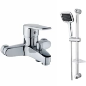 Sardıcı Banyo Bataryası + Sürgülü Pizza Duş Seti Pirinç Gövde - 1