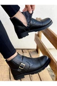 Muggo M1001 Su&soğuk Geçirmez Kürklü Garantili Unisex Kışlık Fermuarlı Bot Kauçuk Taban Sağlam - 1
