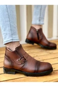 Muggo M1001 Su&soğuk Geçirmez Kürklü Garantili Unisex Kışlık Fermuarlı Bot Kauçuk Taban Sağlam - 6