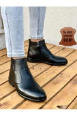 Muggo Men M027 Hakiki Deri Erkek Bot - 1