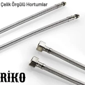 Riko Kare Mutfak Eviye Musluğu 7 Yıl Garantili Çift Su Girişli Gold Kaplama - 7
