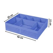 Piev 7 Bölmeli Çekmece Düzenleyici Organizer Mavi Çizgili - 3