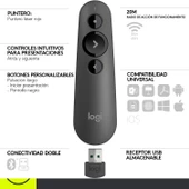 Logitech R500S 2.4GHz Presenter Grafit 910-005843 - 2