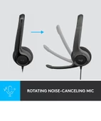 Logitech H390 Mikrofonlu Kulaklık Siyah 981-000406 - 4