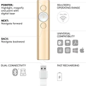Logitech Spotlight Kablosuz Presenter Gold 910-004862 - 4
