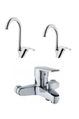 Banyo Bataryası Seti 5 Yıl Garantili Mutfak Bataryası Lavabo Bataryası Ve Banyo Bataryası - 1