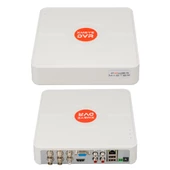 POWERMASTER PM-12180 4 KANAL 5MP DESTEKLİ 1080N H265 XMEYE VİDEO ÇIKIŞLI DVR/XVR KAYIT CİHAZI - 1