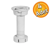 Ayarlanabilir Dolap Mobilya Tezgah Yükseltme Yükseltici Ayağı Ayarlı 12 Cm Gri Ayakları 4 Adet thumbnail 1