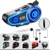 A30 2X Eşleşmeli İntercom Motor Kurye Kask Bluetooth Kulaklık - 2