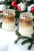 2li Sukabağı Şekli Latte Bardak Seti İskandinav Tarz Cam Bardak Kahve Kokteyl Sunum Bardağı 500ml - 5