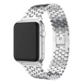 Vendas Apple Watch 38mm Metal bal peteği tasarımlı premium kordon - 7