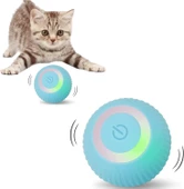 Şarjlı Kedi Oyun Topu Interaktif 360 Derece Dönen Kedi Oyuncağı Oto Hareket Eden - 1