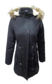 Jenerik J01805 Çocuk Kız Gabardin İçi Kürklü Kapüşonlu Kaban - 3