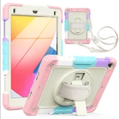 Apple iPad 6. Nesil 9.7" Kılıf Renkli Strap Zırh Case 2018 A1893 A1954 - 2