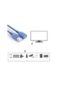 Rose Usb Uzatma Kablosu 10 Metre Uzatıcı Dişi Erkek Filtreli Mavi 10Mt thumbnail 3