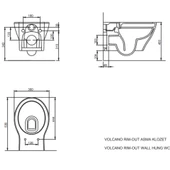 Seramiksan Volcano Kanalsız Asma Klozet A021111H,Seramiksan Yavaş Kapak - 3