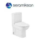 Seramiksan Petite Kanallı Duvara Sıfır Klozet A101111H, Seramiksan Yavaş Kapak - 3