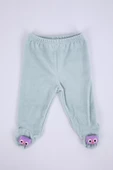 Babyhola Kadife Yelek Patikli Pantolon Unisex Bebek 2'li Set Yeşil - 9