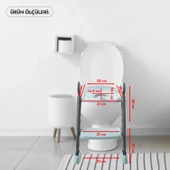 BabyJem Basamaklı  Katlanır Klozet Adaptörü 861 Mercan - 4