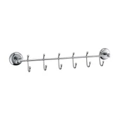BUFFER® 6 Kancalı Dekoratif Askılık Mutfak Banyo Duvar Yüzeyi Askısı - 1