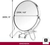 Çift Taraflı Büyüteçli Makyaj Aynası 5'' Masa Üstü Aynası Mavi - 12