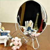 Çift Taraflı Büyüteçli Makyaj Aynası 5'' Masa Üstü Aynası Mavi - 6