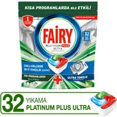 Fairy Platinum Plus Ultra Bulaşık Makinesi Tableti 32'li - 1