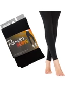 Polar İç Yüzeyli Sıcak Tutan Siyah Kadın Penti İçlik Tayt - 1