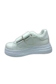 OrtopedikAL 1087 Kız Çocuk Beyaz Cırtlı Sneaker Spor Ayakkabı - 3