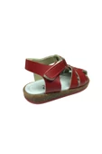 OrtopedikAL 1001 Bebe Unisex Kız Erkek Sandalet Kırmızı Direkli Bilekten Cırtlı % 100 Deri - 4