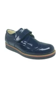 ORTAÇ Unisex Filet Lacivert Rugan Cırtlı Oxford Termo Tabanlı Ayakkabı - 2