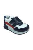 raduno Ortopedikal Bebe Erkek Çocuk Spor Ayakkabı 1 Lacivert-beyaz Cırtlı % 100 Deri Ortopedik - 2