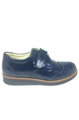 ORTAÇ Unisex Filet Lacivert Rugan Cırtlı Oxford Termo Tabanlı Ayakkabı - 1