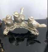 kuş biblo 3 lü dal üzerinde kuş biblo thumbnail 12