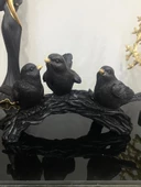 kuş biblo 3 lü dal üzerinde kuş biblo thumbnail 2