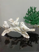 kuş biblo 3 lü dal üzerinde kuş biblo thumbnail 7