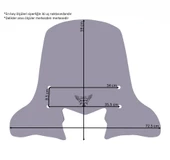 ABV Honda Dio El Korumalı Füme Tur Camı 59x72.5 cm (21-25) + Bağlantı Ekipmanı - 5