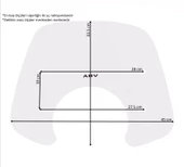 ABV Arora Cappucino Şeffaf Ön Cam 33.5x45 cm + Bağlantı Ekipmanı - 7