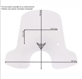 ABV Arora Cappucino El Korumalı Şeffaf Tur Camı 52x67 cm + Bağlantı Ekipmanı - 4