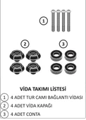 ABV Yamaha N-Max El Korumalı Füme Tur Camı 73.5x58 cm (21-25) + Vida Takımı - 5