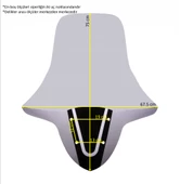 ABV Yamaha N-Max El Korumalı Füme Tur Camı 75x67.5 cm (15-20) + Vida Takımı - 5